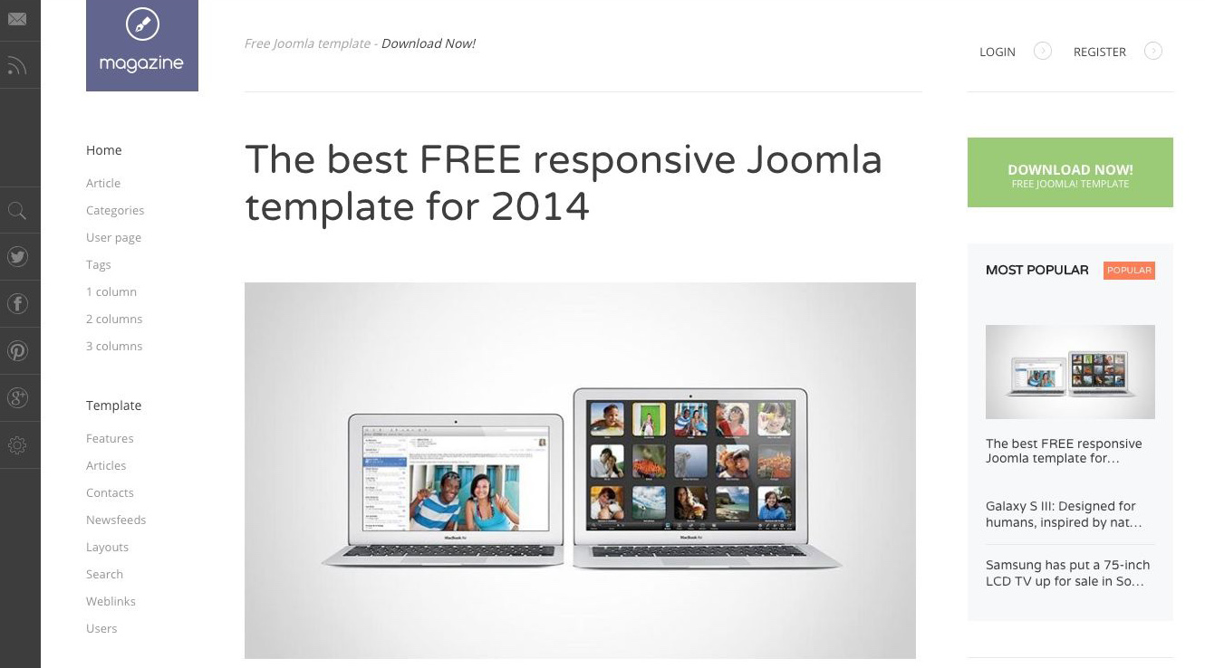 10个最好的免费响应式的joomla模板