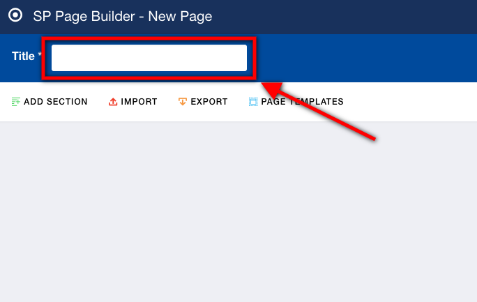 SP Page Builder页面标题
