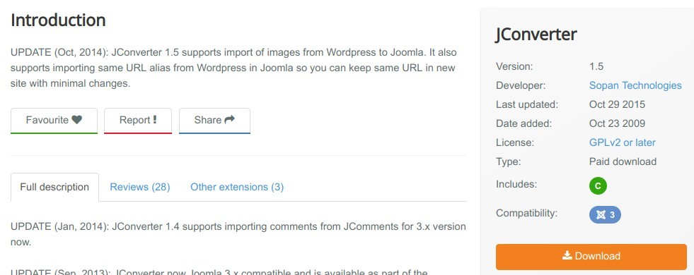 将WordPress站点转换为Joomla