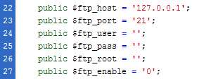 Joomla的configuration.php文件的向导