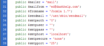 Joomla的configuration.php文件的向导