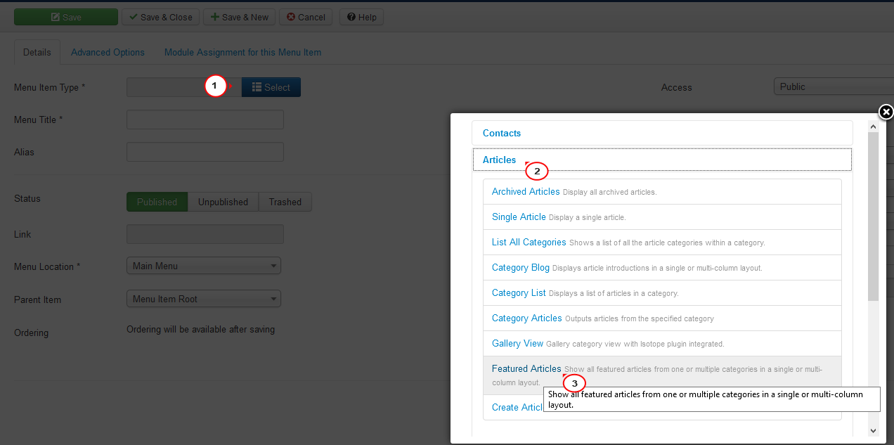 Joomla特色文章