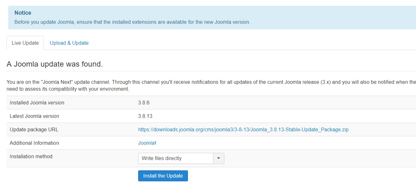 更新Joomla时应了解的8个因素