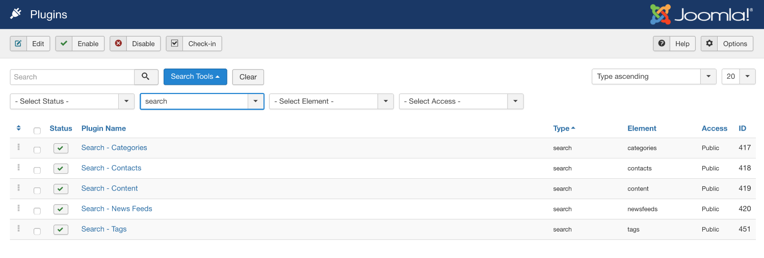 Joomla搜索生态系统介绍