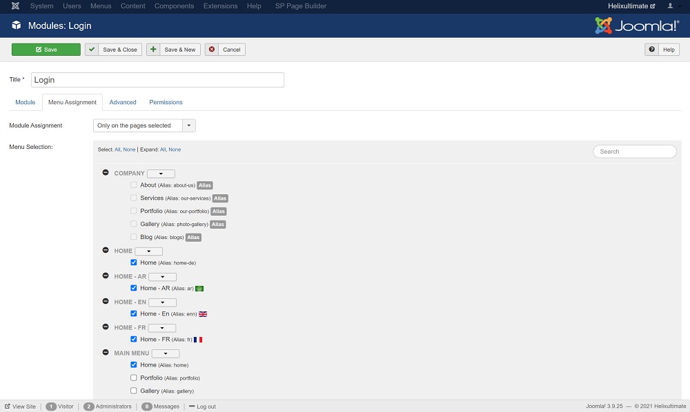 Joomla网站